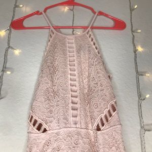 High Neck Lace Dress